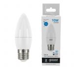 Лампа светодиодная Elementary 10Вт Свеча 6500К E27 750лм Gauss 30230