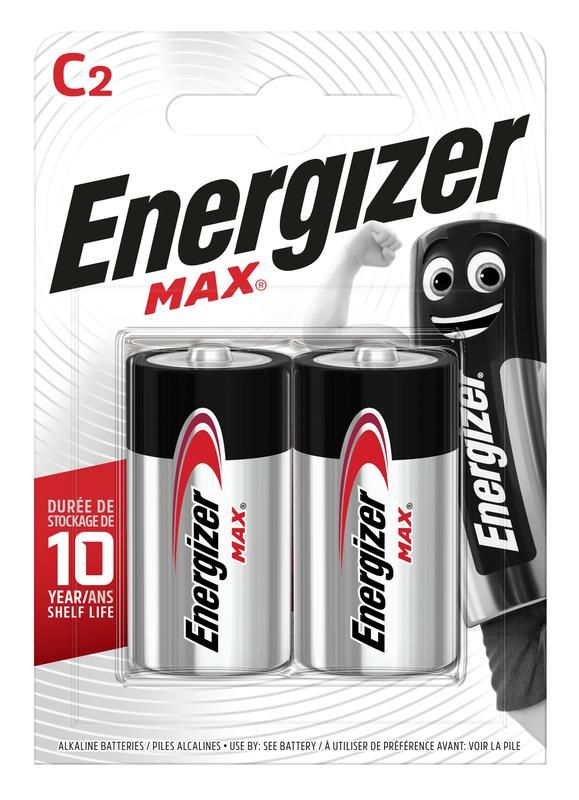 Элемент питания алкалиновый MAX LR14/343 BL2 (блист.2шт) Energizer E302306700