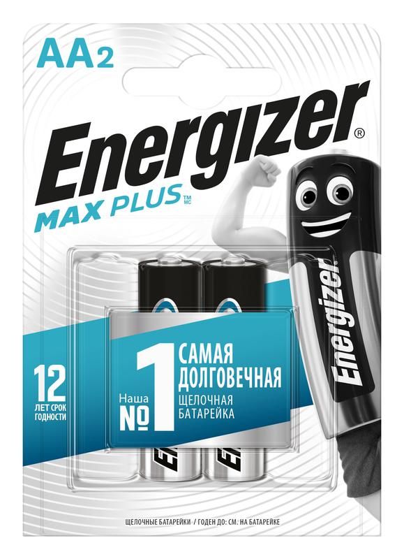 Элемент питания алкалиновый Max Plus LR6/316 BL2 (блист.2шт) Energizer E301323102