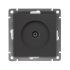 Розетка телевизионная TV 1-м СП Афина механизм графит Universal A0027-Gr