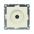 Розетка телевизионная TV 1-м СП Афина механизм сл. кость (ivory) Universal A0027-I