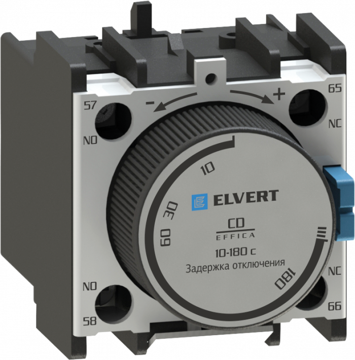 Приставки контактные с выдержкой времени отключения CD 10-180 с. для контакторов СС10, eTC60