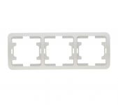 Рамка 3-м Mimoza горизонт. бел. Makel 22013