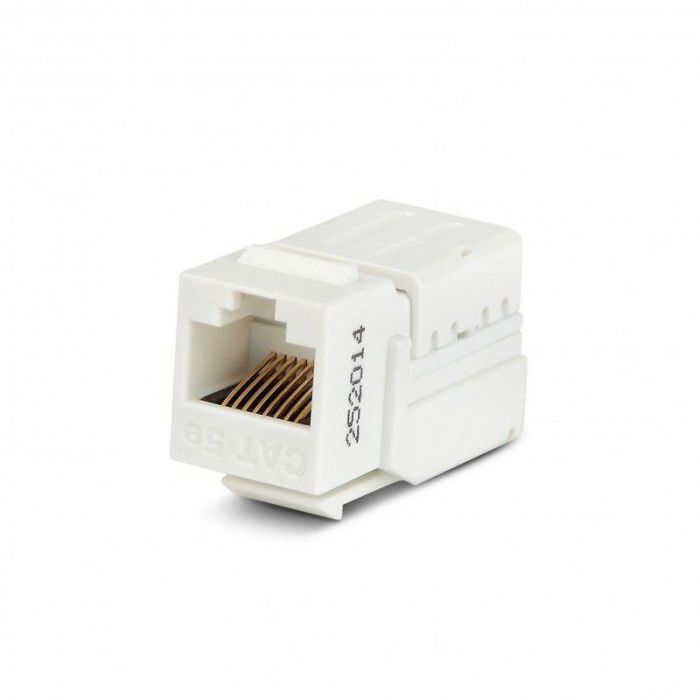 Вставка Keystone Jack RJ45 (8P8C) кат.5E 110 IDC KJNE-8P8C-C5e-90-WH заделка с помощью NE-TOOL бел. Hyperline 46653