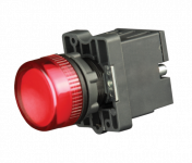 Лампа сигнальная в пластиковом корпусе LED 220В зеленая