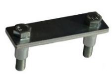 Держатель для полосы до 50 мм с резьбовыми заклепками, оцинкованный Держатель для полосы до 50 мм с резьбовыми заклепками, оцинкованный