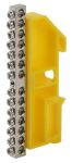 Шина PE "земля" на на DIN-изол. ШНИ-6х9-14 никелированная Д желт. NO-222-94-1 ЭРА Б0044143