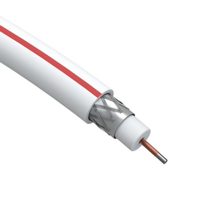 Кабель коаксиальный SAT 50 M.CCS/оплетка Al 75проц. PVC Simple 75Ом бел. (м) Эра Б0044607