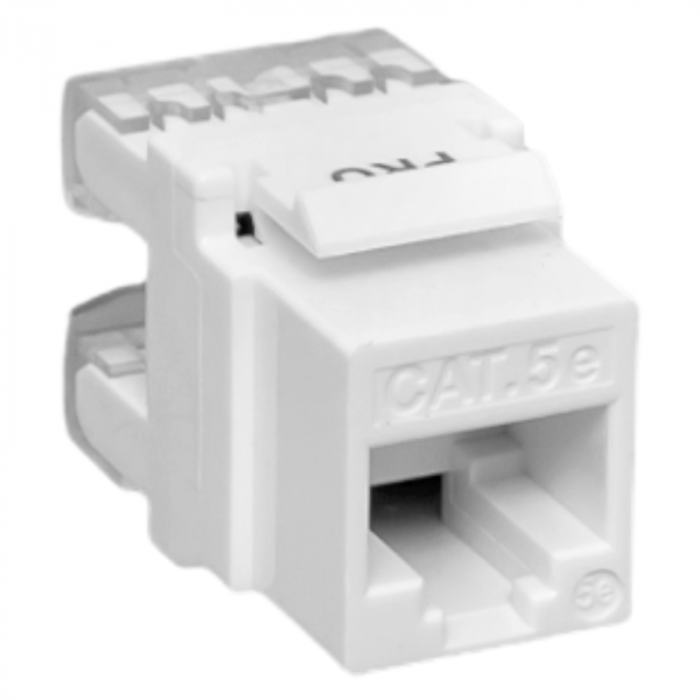 Модуль Keystone RJ45 кат.5E неэкранир. 110 IDC 180град. бел. TeraLINK PRO EKF TRP-KSTN-180D-5EUTP-WH